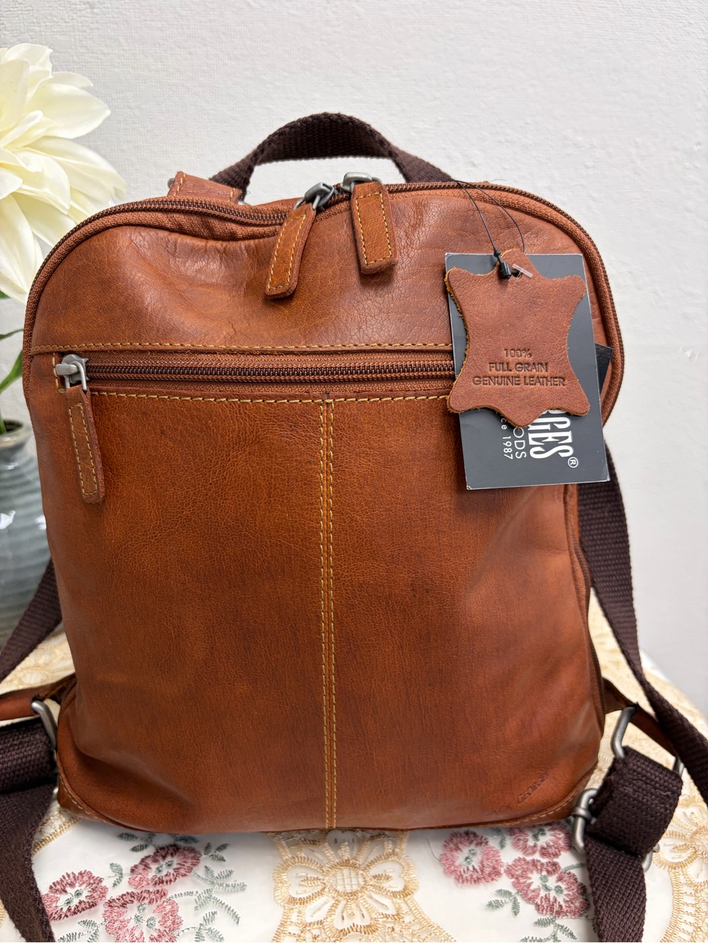 Jack Georges Leather Backpack/ Crossbody Bag — image 2 of 5